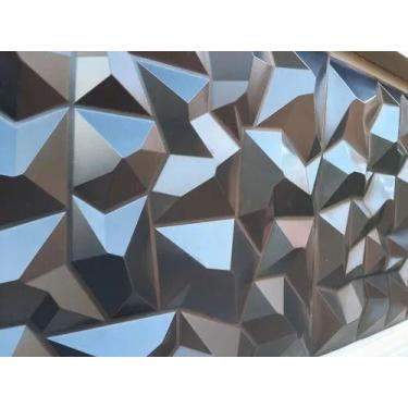 Imagem de Revestimento De Parede Roma  Com 50 Placas Em PVC Adesivos 3D - Techno