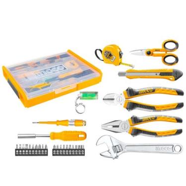 Imagem de Kit Maleta Jogo Ferramentas Manuais 29 Peças Ingco, HKTV01H291