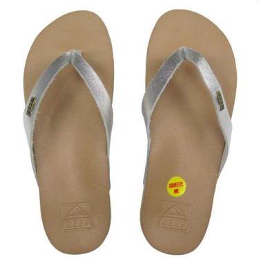 Imagem de Chinelo Reef Cushion Court Bege, 37, Marrom