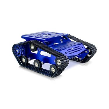 Imagem de XiaoR Geek Robot Smart Car Chassis Kit Full Aluminum Alloy Tank Mobile Platform with 2WD Motors for Arduino/Raspberry Pi Robot Projects - Free Tools
