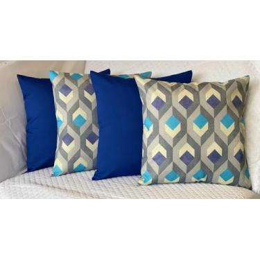 Imagem de Kit 6 Capas Almofadas Lindas Decorativas Sala Sofá C/ Ziper - JH Enxov