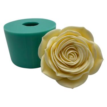 Imagem de Molde de flor de resina epóxi 3D feito à mão, sabonete, cera, silicone, mousse de chocolate, molde decorado com aroma de gesso, polímero para artesanato