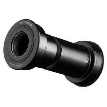 Imagem de MORTOP Suporte inferior, BB386 EVO para pedaleira Shimano Hollowtech II de 24 mm, rolamento de cartucho de contato angular