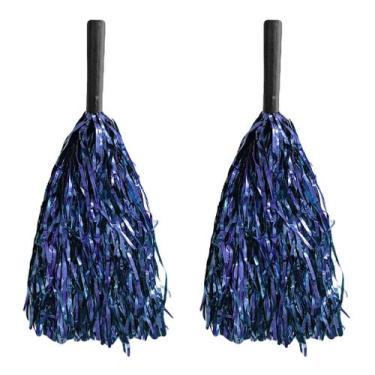 Imagem de Pompom de Torcida Metalizado - 2 Unidades - Extra Festas, azul