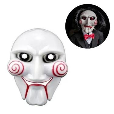 Imagem de Mascara Fantasia Jogos Mortais Palhaço Jig Saw Halloween - GabiJovi