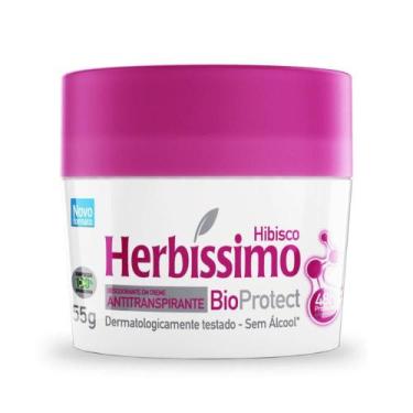 Imagem de Desodorante Creme Herbissimo Bioprotect Hibisco Antitranspirante 55g
