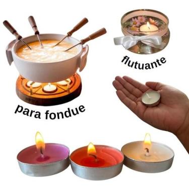 Imagem de Kit Mini Vela Aromática Colorida Decoração Refil Lamparina Chá Casamen