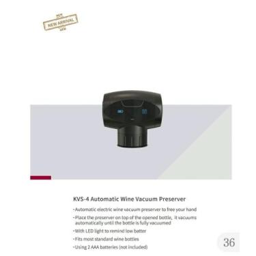 Imagem de Rolha Eletrônica conservadora de vinhos a Vácuo - MQB