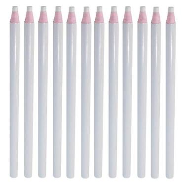 Imagem de 12 Lápis Giz Branco Ecológico Não Usa Apontador Confecção. - China, AL