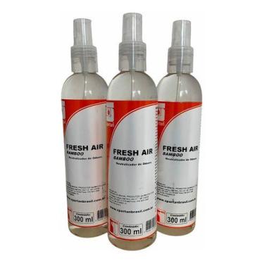 Imagem de Kit C/3 Neutralizador Odores Fresh Air Bamboo  300ml Spartan