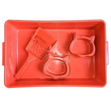 Imagem de Caixa de Areia Higiênica para Gatos Kit Fun Cat Twoo Pets - ALVORADA, 