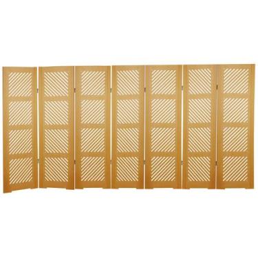 Imagem de Biombo Ripado 45 7 Folhas sem Pezinhos - ComercialMasul