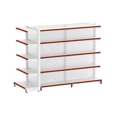 Imagem de Gôndola Central Prateleira 1 Inicial e 1Continuação e 1Ponta - ELITE A