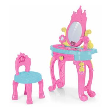 Imagem de Salão de Beleza Infantil Penteadeira Rosa Princesas - Xplast