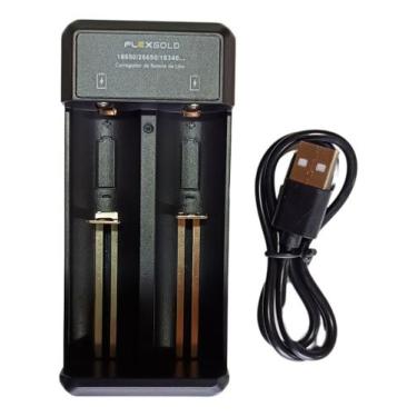 Imagem de Carregador De Bateria Cilindrica Recarregavel Flex