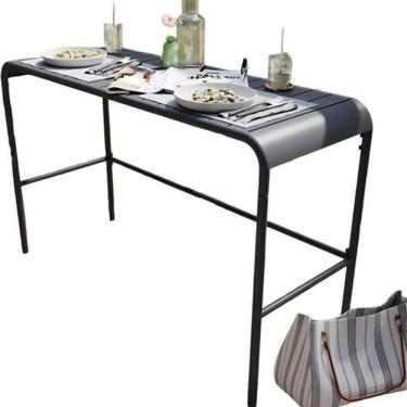 Imagem de Aparador De Jardim Em Aço 75x120x45cm Cinza - Naterial