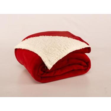 Imagem de Cobertor canada soft com sherpa queen 1peça - MAYRA ENXOVAIS, TERRACOT