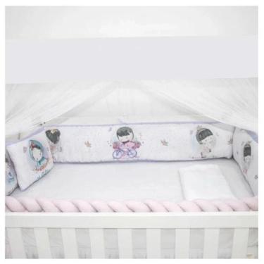 Imagem de Kit para Berço 09 Peças  Americano Baby Amor Menininha Lilás - BRUBREL