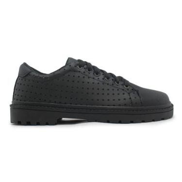 Imagem de Tênis Sapato Feminino Social Oxford Preto Fosco - Zafrem, 33, Feminino