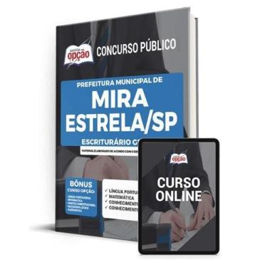 Imagem de Apostila Prefeitura de Mira Estrela - SP - Escriturário Geral