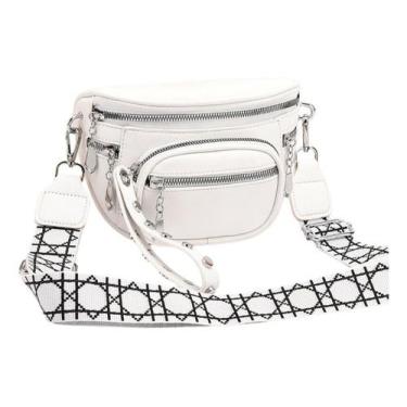 Imagem de Pochete Estilosa Feminina Alça Colorida Estilo Bolsa Promo - Alwystore