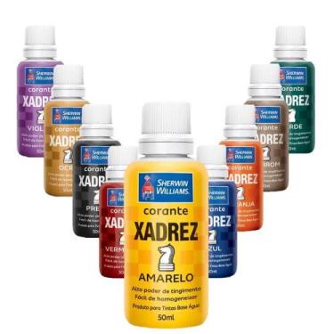 Imagem de Corante Líquido Xadrez Sherwin Williams Tintas Bisnaga Pigmento Varias