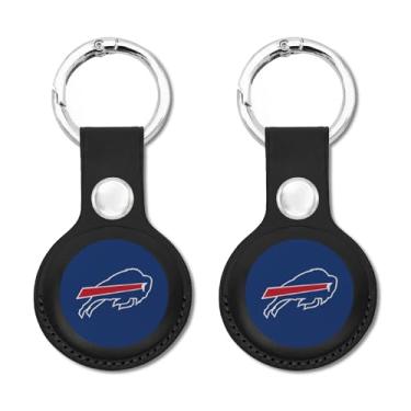 Imagem de NFL Buffalo Bills Porta-chaves Apple AIR TAG pacote com 2 para cães e gatos, capa para Apple Airtag Tracker, suporte de pingente de dispositivo de rastreamento de cães GPS