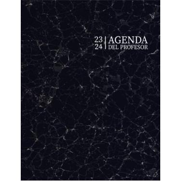 Imagem de Agenda del Profesor 2023-2024 Mármol: Planificador para Profesores y Maestras - Organización del año escolar 2023-2024 - Formato A4