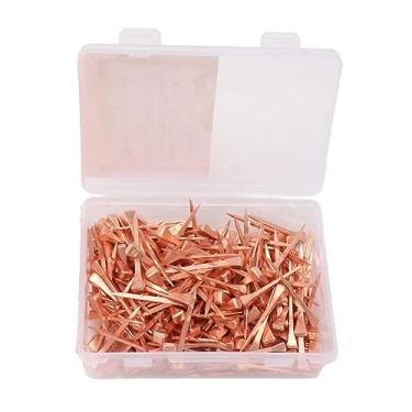 Imagem de 250 Pregos de Ferradura Banhados a Cobre, Ferramentas de Ferradura de Casco, Acessório de Ferramenta de Fixação Firme para Esportes Equestres de Treinamento de Cavalo (45mm E3)