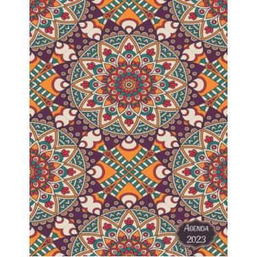 Imagem de Agenda 2023: Planificateur Journalier 2023, 1 page par jour avec heure et planification mensuel - 365 jours |Grand Format A4