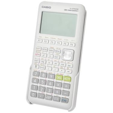 Imagem de Casio Calculadora gráfica branca fx-9750GIII (fx-9750GIII-WE), 4 pilhas AA necessárias. (incluídas)