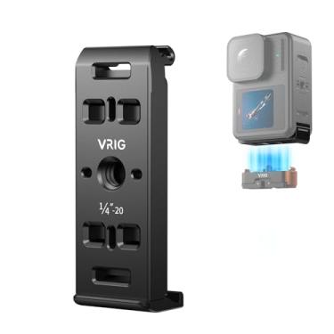 Imagem de Capa de bateria magnética de substituição VRIG para Gopro Hero 13/12/11/10/9 preta, tampa da porta lateral com parafuso de 1/10.2 cm e suporte Ace