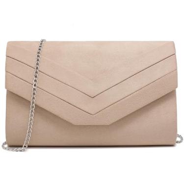 Imagem de Dasein Bolsas femininas para noite, bolsas formais, festas, casamentos, coquetéis, bailes, 2 - nude, 9.5"W x 6"H x 2"D inches