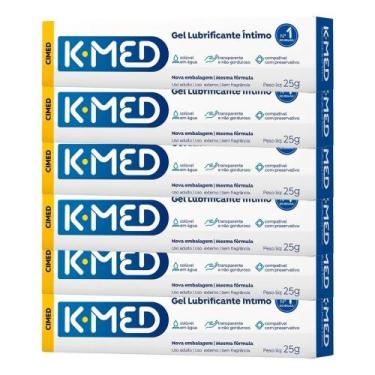 Imagem de Gel Lubrificante Íntimo Neutro 6x25 Gramas K-med base aquosa que se as