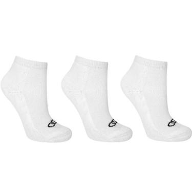 Imagem de Meia Olympikus Cano Curto Pacote C/ 3 Pares, Branco, P