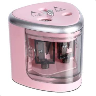 Imagem de Apontador Elétrico Duplo Lorben a Pilha Lápis 6-8mm e 9-12mm Portátil (Rosa)