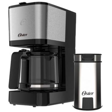 Imagem de Kit Cafeteira Inox 1,2L e Moedor de Café Oster, 110V