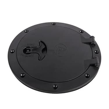 Imagem de Tampa de Inspeção Destacável Circular Preta para o Barco King Canoe - Acessório Marinho para Conveniente A No FT
