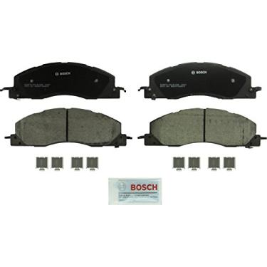 Imagem de BOSCH BC1399 QuietCast Conjunto de pastilhas de freio a disco de cerâmica premium - Compatível com Dodge Ram 2500, Ram 3500; Ram 2500, 3500; FRENTE
