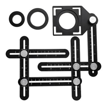 Imagem de Régua Medidora Universal Liga De Alumínio Multifuncional - ZEM