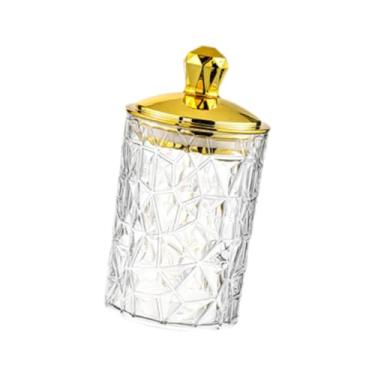 Imagem de ＫＬＫＣＭＳ Jarra de jarra de armazenamento Lata de cozinha, transparente, com contêiner de armazenamento de alimentos de tampa hermética para grãos de biscoitos, M