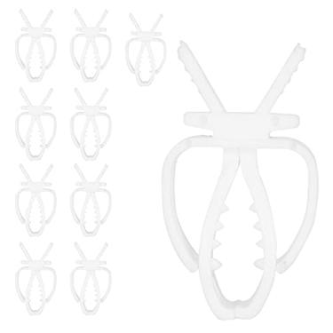 Imagem de 10Pcs Bird Food Holders Vegetables Fruit Clip Holders Plastic Parrot Cage Seed Feeder Food Holder for Pet Parrot Cage Accessories