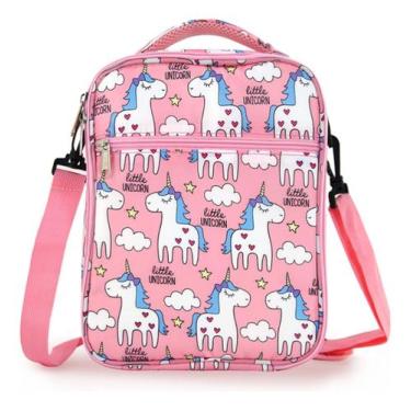 Imagem de Lancheira Térmica Kids Unicórnio Rosa Com Alça De Ombro - Tibaby, Rosa