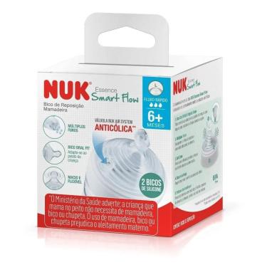 Imagem de Bico Para Mamadeira Essence Smart + 6M Fluxo Rápido 2Und Nuk