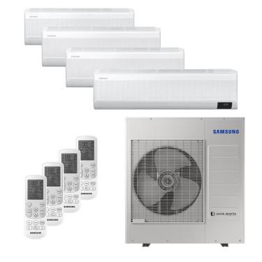 Imagem de Ar-Condicionado Multi Split Inverter 34000 BTUs Samsung Quente e Frio (3 Evap. hw 9000 + 1 Evap. hw 18000) 220V