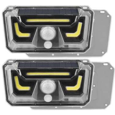 Imagem de Luminaria Solar Arandela Parede Kit 2 Uni Spot Balizador Sensor Movimento Led Bionic Segurança