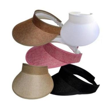 Imagem de par de Viseiras Praia Elastico Sobreiro Simpres Caminhada P/ Sol mae e