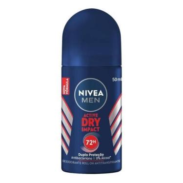 Imagem de Kit c/ 2 Desodorante Men Roll On Active Dry Impact 50ml - Nivea Men