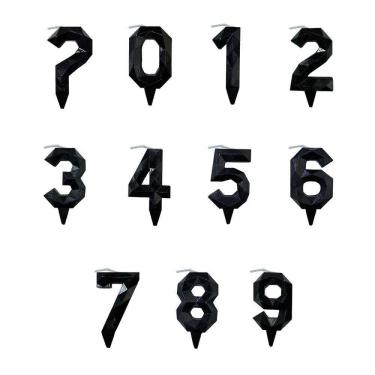 Imagem de Vela De Aniversário Diamante Preta Modelo ?