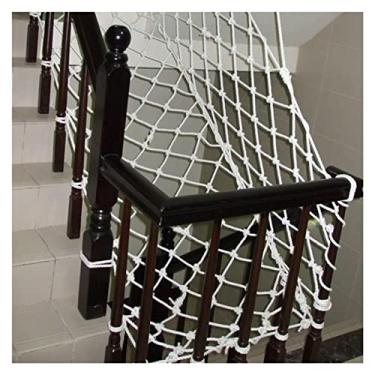 Imagem de BDSHL Rede de segurança de escada infantil cerca decoração rede rede balanço rede de escalada cão gato, personalizável (cor: malha de 10 cm, tamanho: 5 x 8 m (16 x 26 pés))